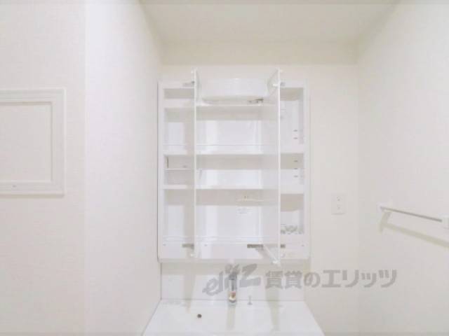 洗面所　鏡裏収納