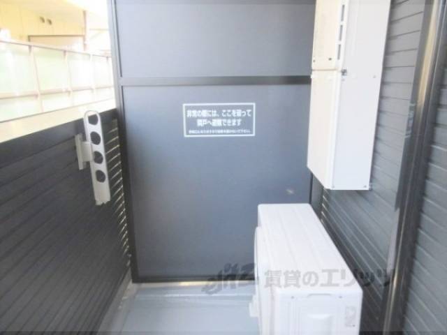 ベランダ　西向き