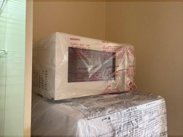 備え付け電子レンジ