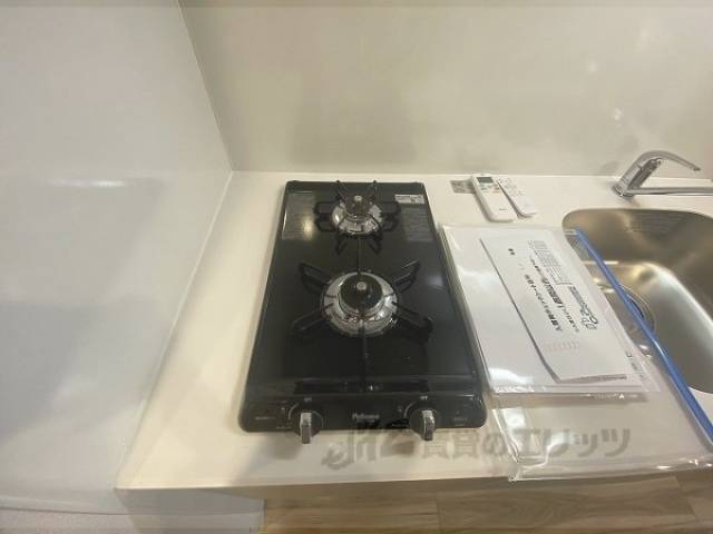 キッチン　ガス2口コンロ