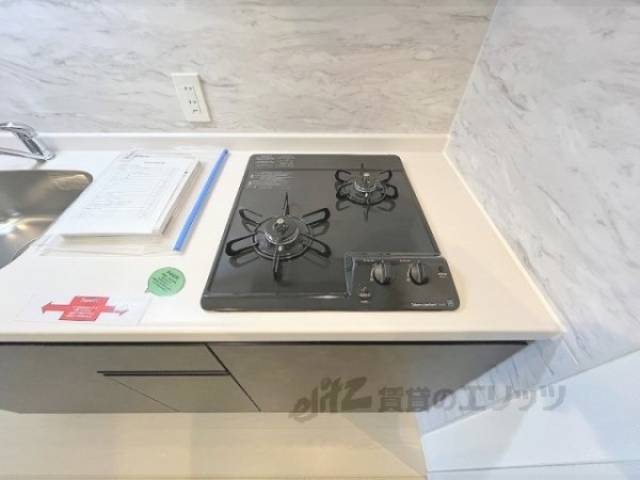 キッチン　ガス2口コンロ