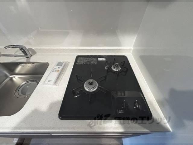 キッチン　ガス2口コンロ