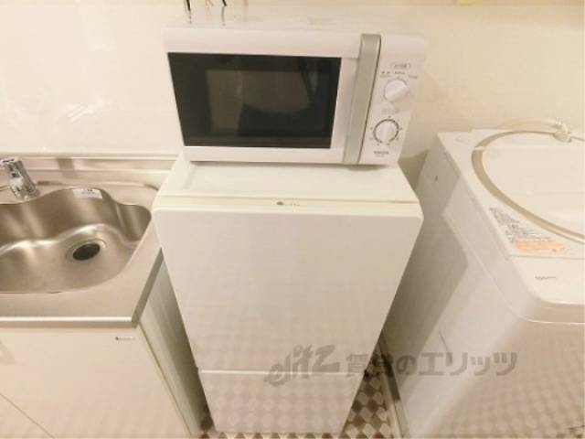 冷蔵庫置場　冷蔵庫、レンジ