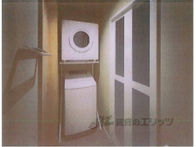 洗濯機置場　完成予想パース
