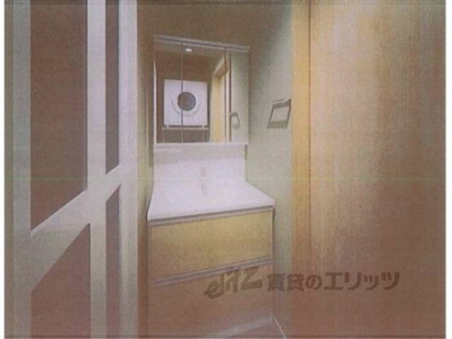 洗面所　完成予想パース