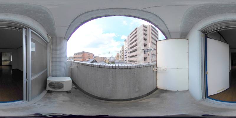 パノラマ画像バルコニー