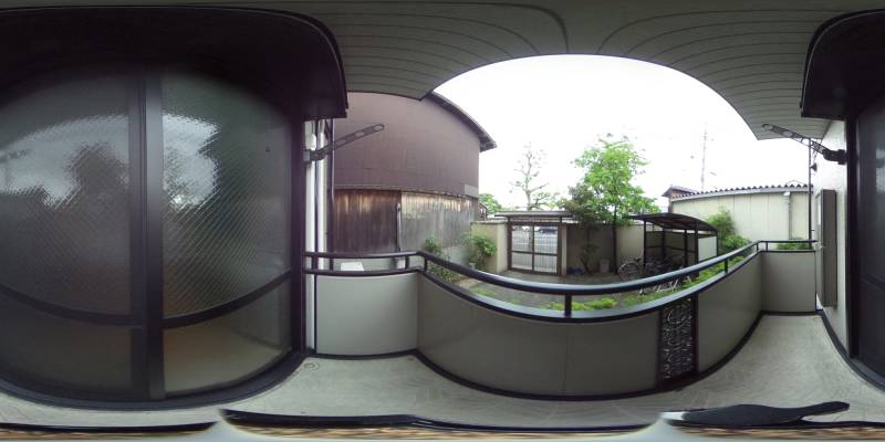 パノラマ画像バルコニー