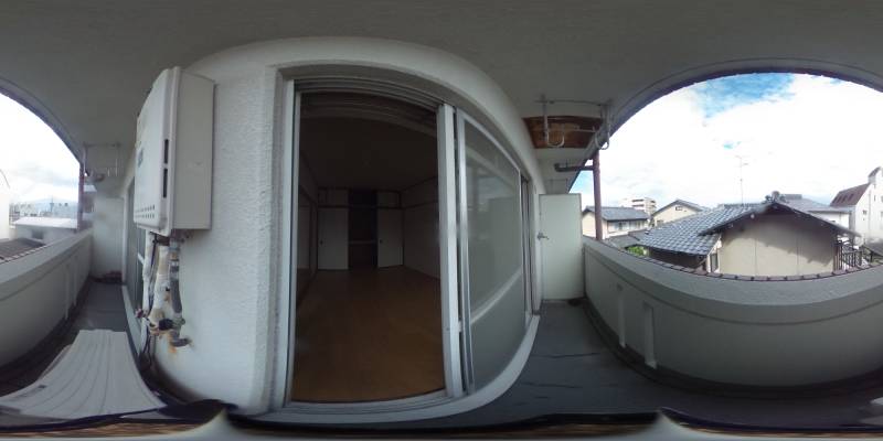 パノラマ画像バルコニー