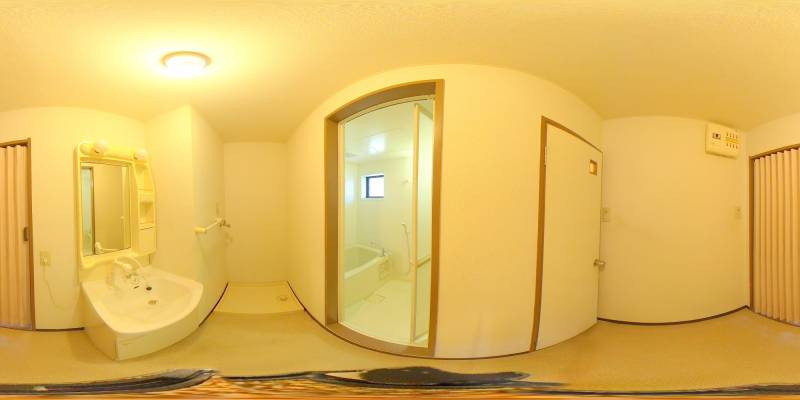 パノラマ画像洗面所