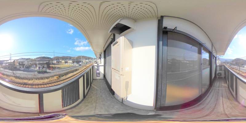 パノラマ画像バルコニー