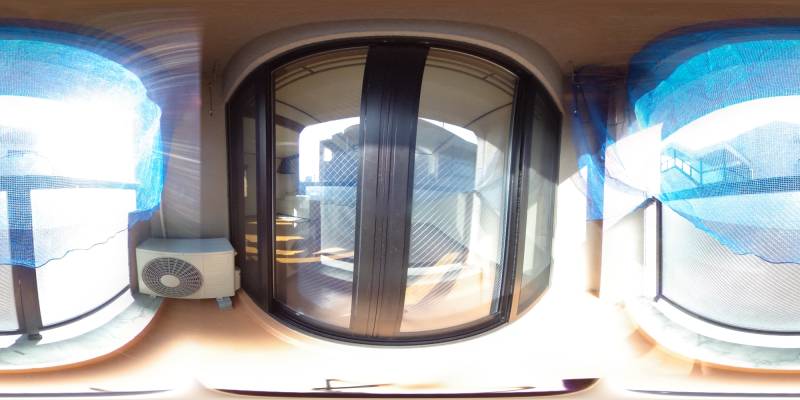 パノラマ画像バルコニー