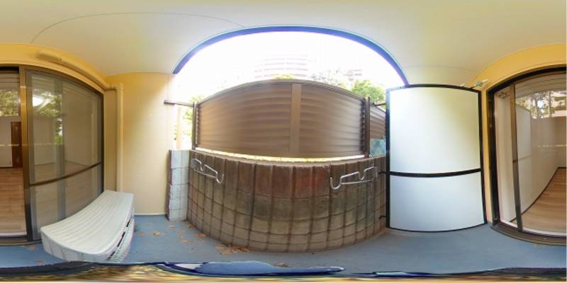 パノラマ画像バルコニー