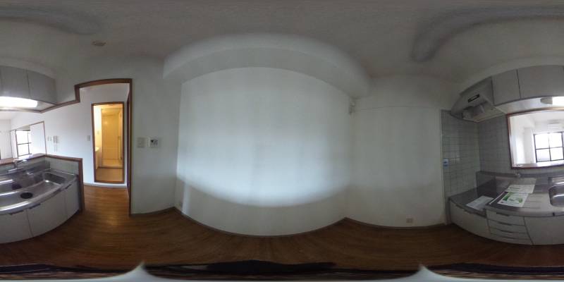 パノラマ画像キッチン