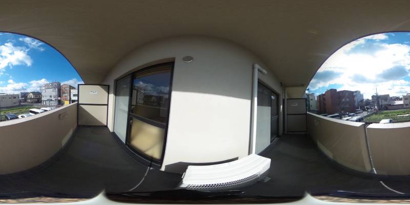 パノラマ画像バルコニー