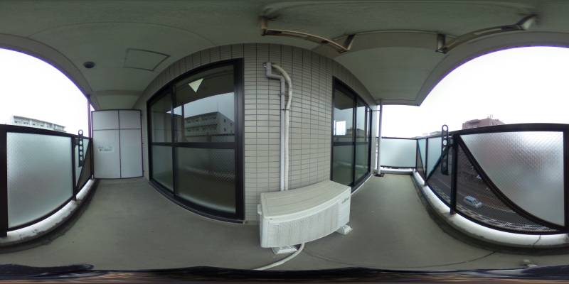 パノラマ画像バルコニー