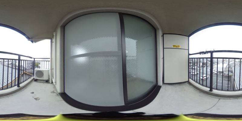 パノラマ画像バルコニー