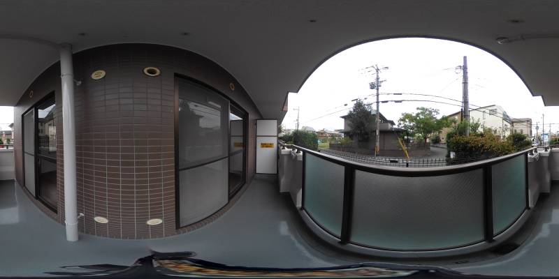 パノラマ画像バルコニー