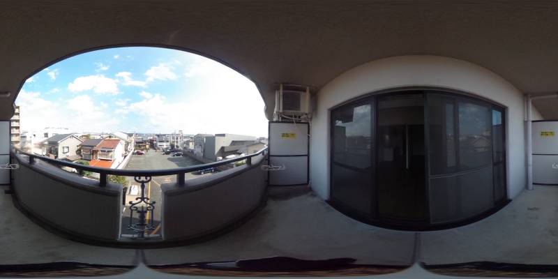 パノラマ画像バルコニー