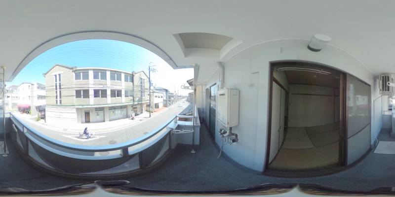 パノラマ画像バルコニー