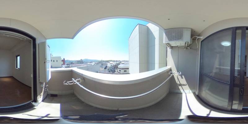 パノラマ画像バルコニー