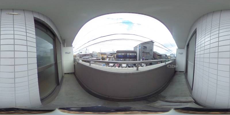 パノラマ画像バルコニー