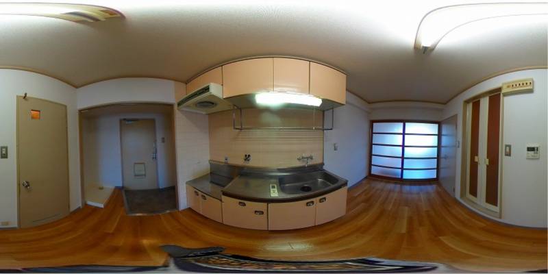 パノラマ画像キッチン