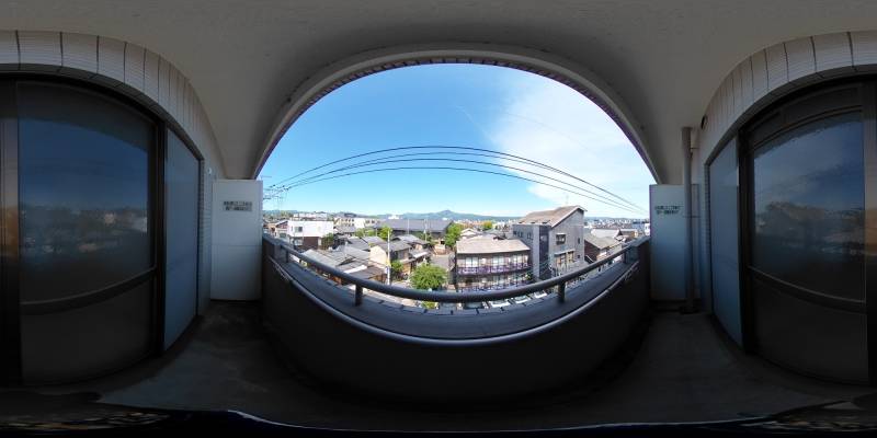 パノラマ画像バルコニー