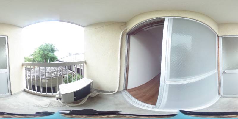 パノラマ画像バルコニー