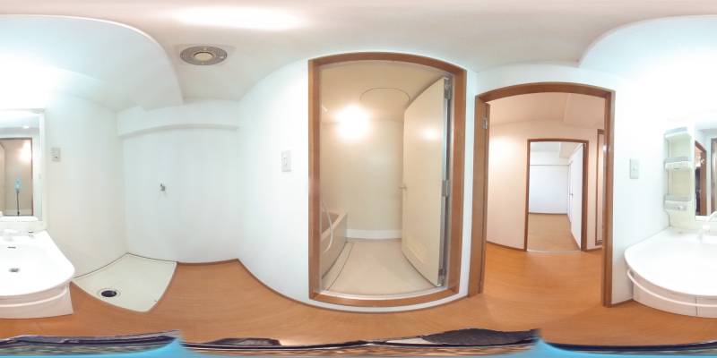 パノラマ画像洗面所