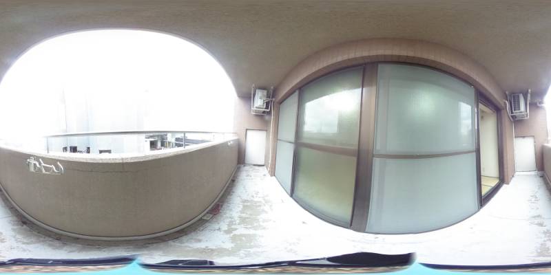 パノラマ画像バルコニー