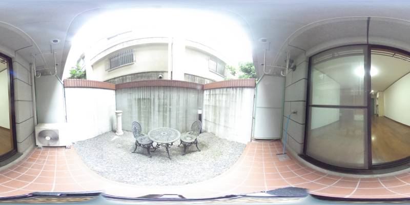 パノラマ画像バルコニー