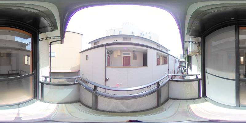 パノラマ画像バルコニー