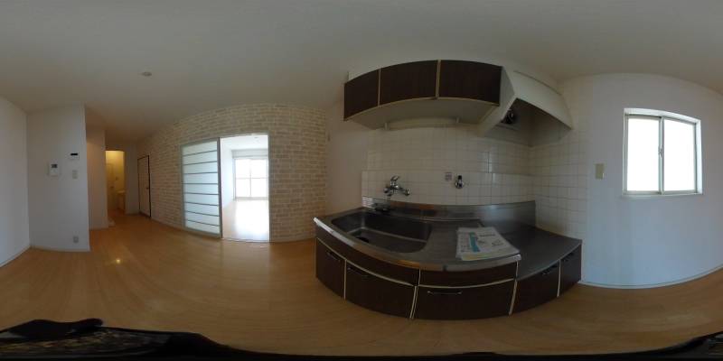 パノラマ画像キッチン