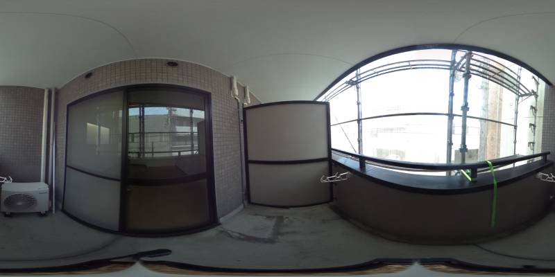 パノラマ画像バルコニー