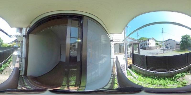 パノラマ画像バルコニー