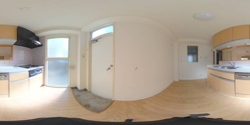 パノラマ画像キッチン