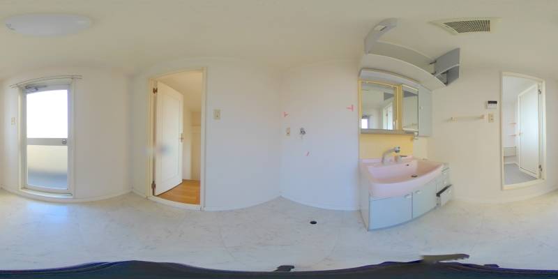 パノラマ画像洗面所