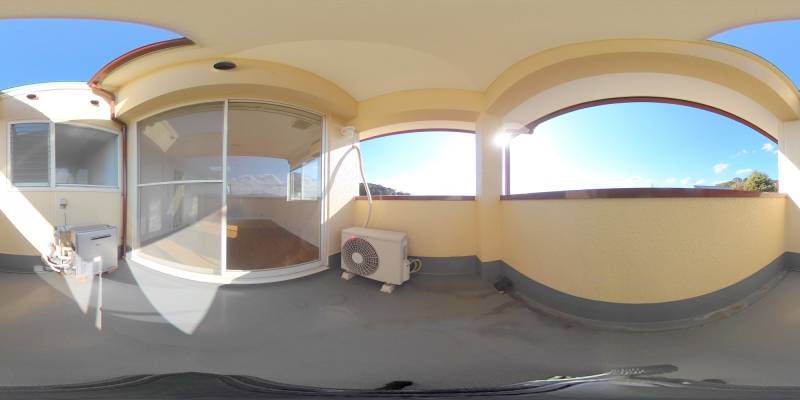 パノラマ画像バルコニー