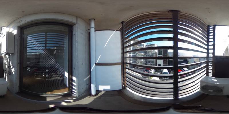 パノラマ画像バルコニー