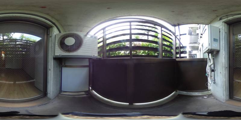 パノラマ画像バルコニー