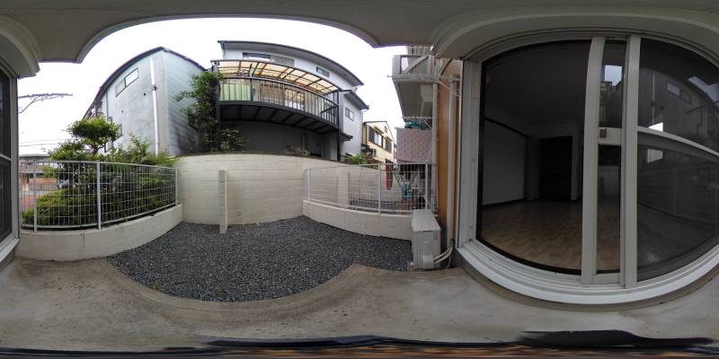 パノラマ画像庭