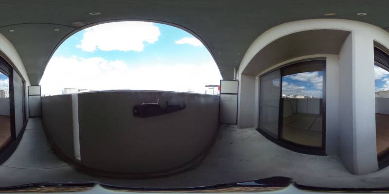 パノラマ画像バルコニー