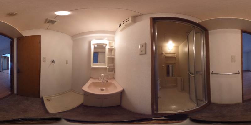 パノラマ画像洗面所