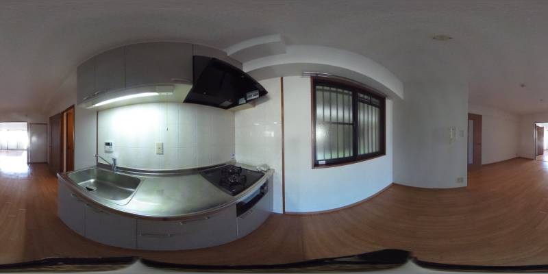 パノラマ画像キッチン