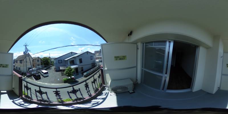 パノラマ画像バルコニー