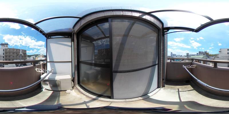 パノラマ画像バルコニー