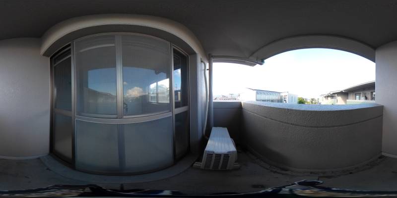 パノラマ画像バルコニー