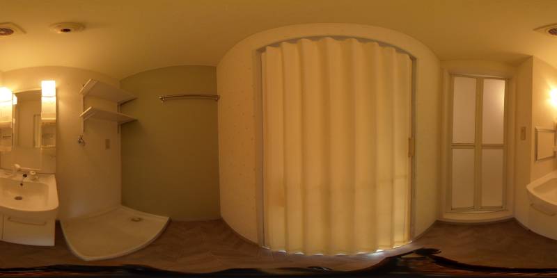 パノラマ画像洗面所