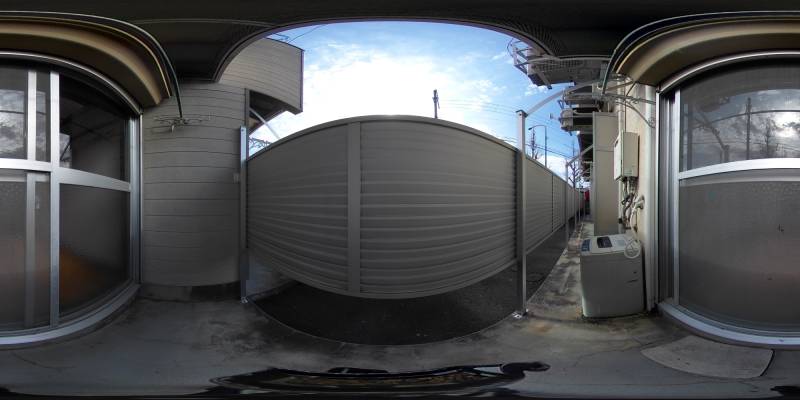 パノラマ画像バルコニー