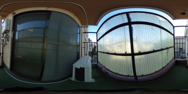 パノラマ画像バルコニー